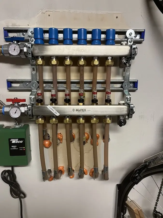 Plumber performing Gas Line Installation at a residential property in Summersville